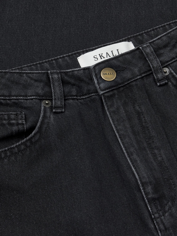 Skall Studio Maddy Straight Jeans, Washed Black 